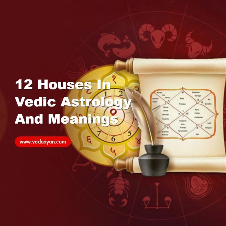 12 Houses in Vedic Astrology and Meanings